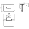 Держатель туалетной бумаги Emco Cue 3200 001 00 хром