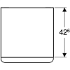 Шкаф Geberit Smyle Square 500.357.JK.1 тёмно-серый