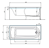 Акриловая ванна Timo Mika MIKA1670 белый