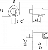 Шланговое подключение Lemark LM3585С с креплением для лейки, хром