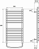 Полотенцесушитель электрический Point PN05158SE П12 500x800 левый/правый, хром