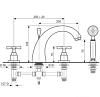 Смеситель для ванны с душем Emmevi Spirit New 31120CR хром