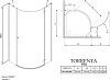 Душевой уголок Radaway Torrenta PDJ 90 прозрачное стекло R