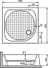 Поддон для душа RGW Lux TN-Z 80x80x16