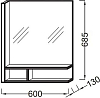 Зеркало с подсветкой Jacob Delafon Terrace EB1180G-NF