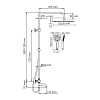 Душевая система WasserKRAFT серия A A188.161.155.WM Thermo белый