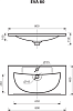 Раковина 80 см Misty EVVA - 80 D Р-Евв14080-Д