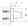 Держатель для душевой лейки Omnires 8873ACR хром