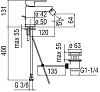 Смеситель для биде Teknobili New Road RD00119/1CR хром