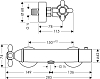 Термостат для душа Axor Carlton 17261000