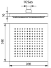 Душ верхний Bandini Seta 386904 хром