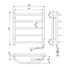 Полотенцесушитель электрический Laris Виктория 73207236 хром