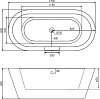 Акриловая ванна Abber 170x80 AB9213C