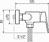 Смеситель для душа РМС SL132-003, хром