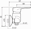 Излив на смеситель для кухни РМС S55BL-D, черный