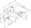 Смеситель Am.Pm Spirit 2.1 F71A10000 для ванны c душем