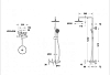 Колонна душевая с термостатическим смесителем для ванны Bravat Waterfall F639114C-A2-RUS