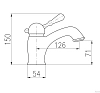 Смеситель для раковины Rav-Slezak Labe L527.5KZ золото