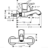 Смеситель для ванны с душем Hansgrohe Metropol Classic 31340000/31302000 хром