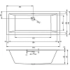 Акриловая ванна Riho Rething Cubic B105012005 белый