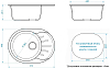 Комплект Мойка кухонная Domaci Болонья М-10-002 черная + Смеситель STWORKI WFD04007GA черный матовый