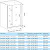 Душевая дверь в нишу 110 см Good Door Saturn WTW-110-C-CH-R СА00007 стекло прозрачное