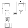 Стакан Gessi Mimi 33208#031, хром / белый