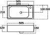 Рукомойник STWORKI 50 7045-KL