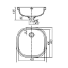 Раковина Arrow AP41011B белый