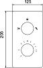 Термостат RGW Shower Panels SP-42-01 с внутренней частью для душа