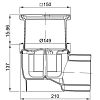 Трап Aco Easyflow для душа, 15 x 15 см, нержавеющая сталь, 2700.05.77