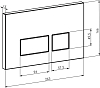 Комплект Унитаз подвесной STWORKI Молде 7551N003-7700 безободковый + Крышка 801-003-019 с микролифтом + Инсталляция Ewrika ProLT 0026-2020 + Кнопка 0041 хром