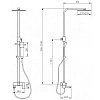 Душевая система Abber Daheim AF8216, излив, верхний душ, душевая лейка, хром
