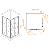 Душевой уголок RGW Passage 03083900-11 стекло прозрачное, профиль хром