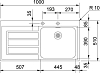 Кухонная мойка 100 см Franke Epos EOV 611 101.0150.349, белый/нержавеющая сталь