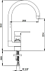 Смеситель E.C.A. Vera 102108735 для кухонной мойки