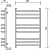 Полотенцесушитель электрический Domoterm Калипсо П9 50x70 хром L