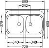 Кухонная мойка Alveus Classic 40 1009078