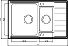 Кухонная мойка Seaman Eco Roma SMR-7850B с клапан-автоматом