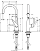 Смеситель для кухни Hansgrohe Talis 72816000 хром