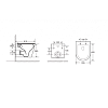 Комплект унитаза с инсталляцией D&K DS1022501 с сиденьем микролифт и черной клавишей смыва