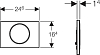 Кнопка смыва Geberit Sigma 10 115.758.KJ.5, белый/хром