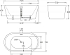 Акриловая ванна BelBagno 150х75 BB71-1500