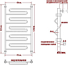 Полотенцесушитель водяной Ника Curve ЛZ 120/40-5