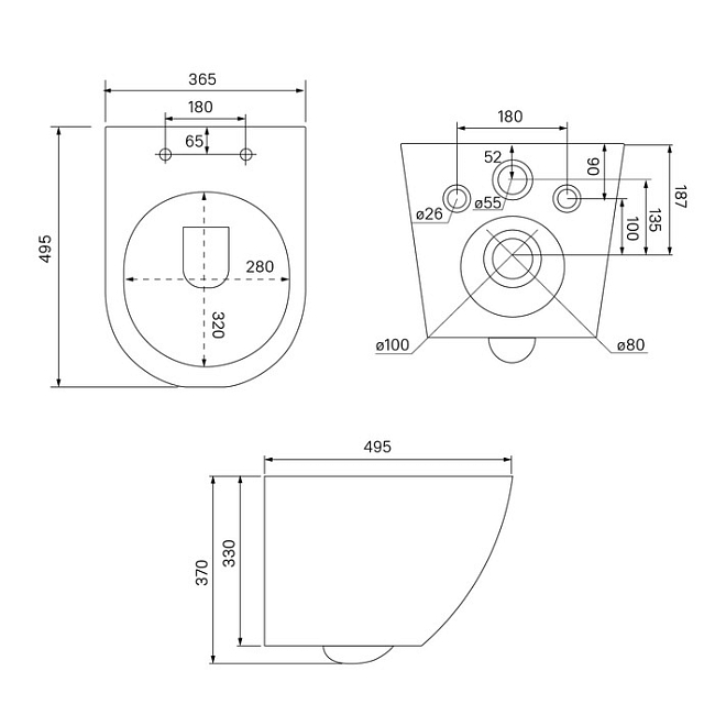 Комплект Iddis Basic BASB010i73 унитаз + инсталляция + клавиша, белый