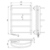 Полотенцесушитель электрический Laris Евромикс 73207389 хром