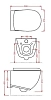 Подвесной унитаз ArtCeram File 2.0 FLV004 05 00, безободковый, цвет - белый матовый