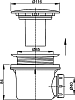 Сифон для поддона AlcaPlast A49CR