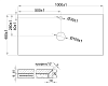 Столешница Shanel 100 SM02-02 черный, белый, бронза