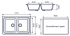 Кухонная мойка Mixline ML-GM23 ML-GM23 (331) белый